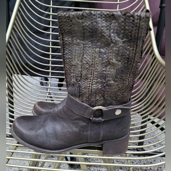 Stuart Weitzman dark brown biker boots - Picture 4 of 9